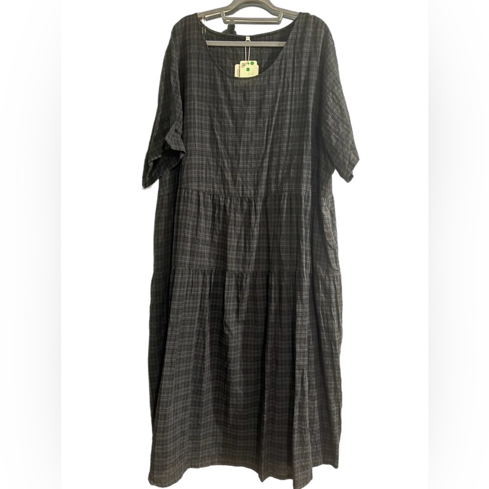 Black Plaid Dress